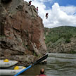 Cliff Jumping into the Colorado River